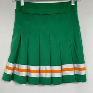 Netflix Stranger Things High School Cheerleader Pleated Green Skirt Girl's SMALL